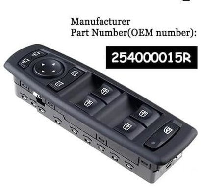Haoxin Electric Power Window Switch 254000015R for Renault Megane Laguna 2008-2016
