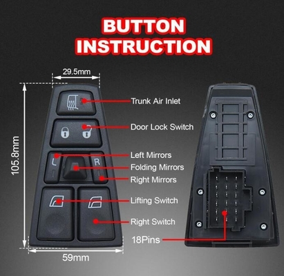 Window Switch for VOLVO Truck VNL 20953592 20455317 20452017 21354601 21277587 20568857