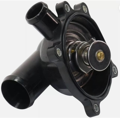 Metal Plastic Engine Coolant Thermostat Housing Assembly for Audi A6 S6 S6 S8 Q7 Volkswagen Touareg Black