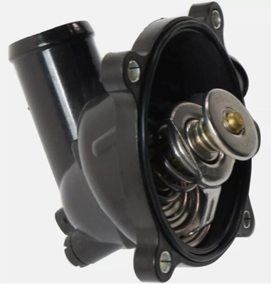 Metal Plastic Engine Coolant Thermostat Housing Assembly for Audi A6 S6 S6 S8 Q7 Volkswagen Touareg Black