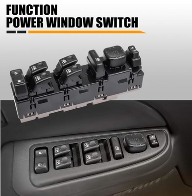 2003-2007 HM H2 Front Driver Side Master Mirror Control Switch Module Metal Plastic