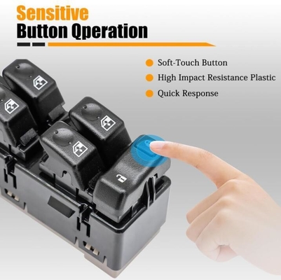 2003-2007 HM H2 Front Driver Side Master Mirror Control Switch Module Metal Plastic
