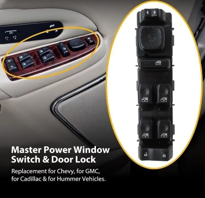 15883320 Front Driver Left Side Power Window Switch Black for 2007 Sierra 1500 Classic HM