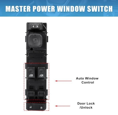 H2 Electric Power Window Switch for Front Left Drive Side Car Cadi-llac GMC Chevrolet