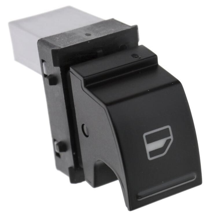 Black Window Power Control Switch Compatible with VW Golf MK5 MK6 Polo 7L6959855B Car