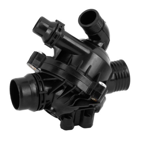 Car Engine Coolant Thermostat Housing Assembly for BMW X6 Year 2006-2013 Metal Plastic